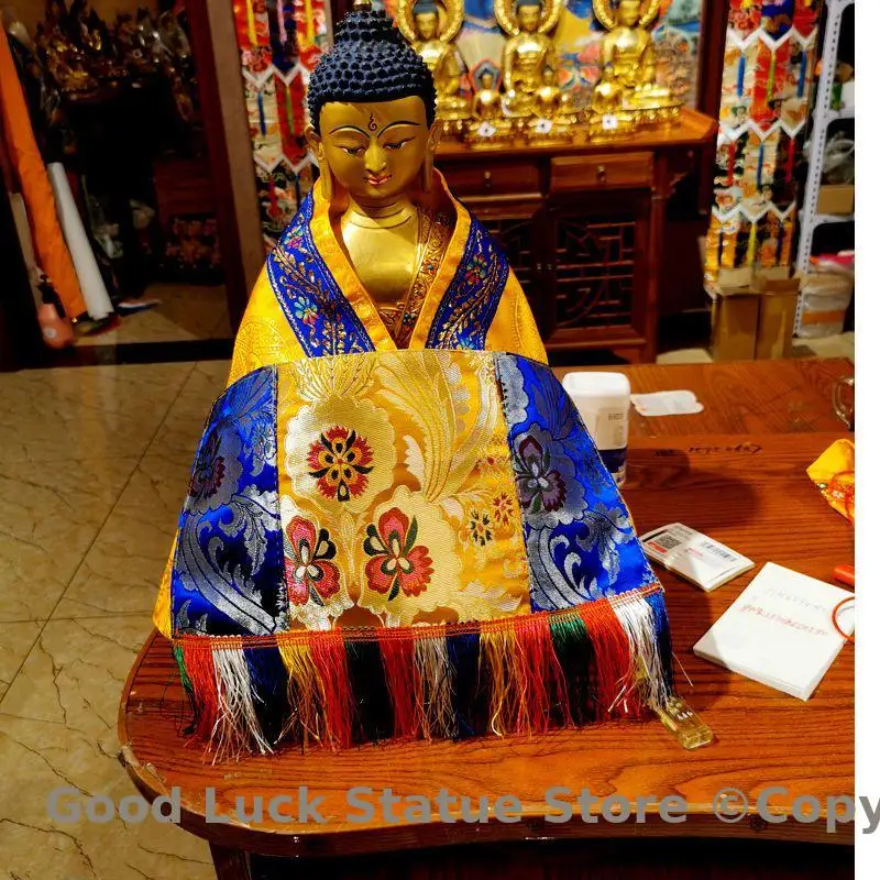 Tibetan style Buddhist Buddhism Item decoration Buddha Bodhisattva holy clothes Cloth cloak of Buddha statue  for monks temple