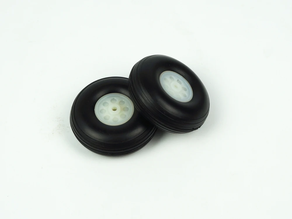 AEO RC Plane Landing Gear Assembly Tail PU Wheel Metal Retract Kit For 15 20 40 Class Fixed Wing Aircraft Spare Parts Accessory