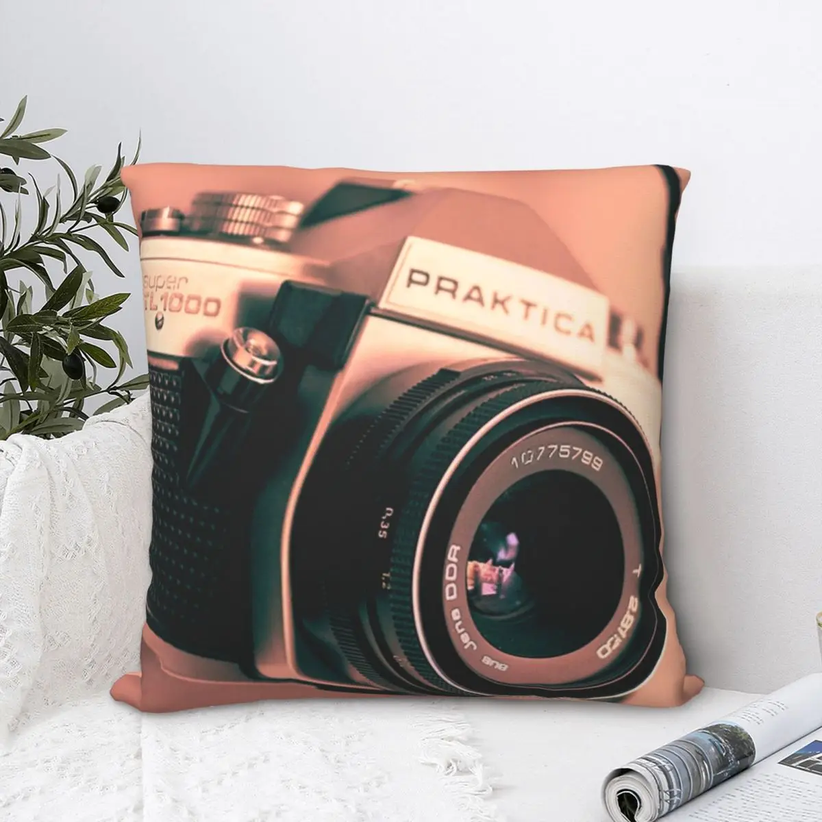 

Квадратная наволочка для DSLR-камеры, наволочка из полиэстера, бархатная Наволочка на молнии, декоративная комфортная наволочка для дома, гостиной