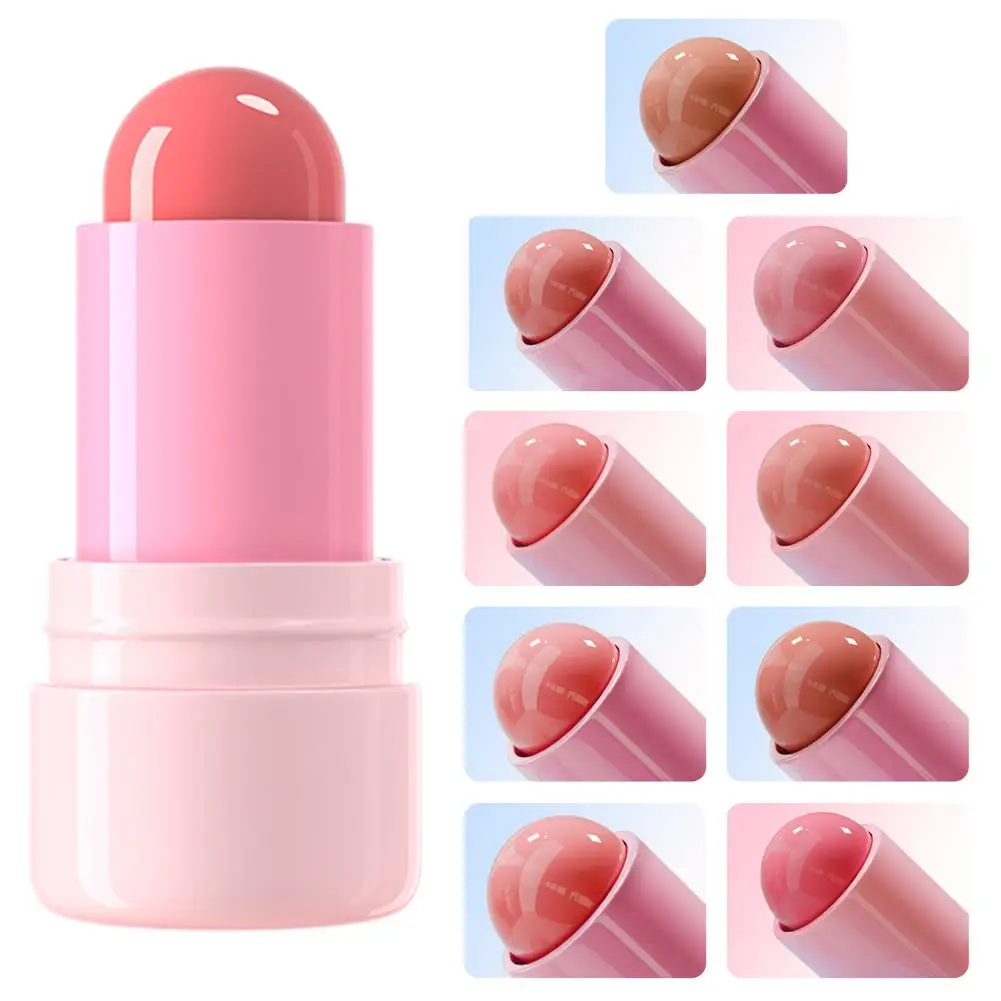 Wielofunkcyjny żelowy tint w sztyfcie do policzków, nawilżający, naturalny, długotrwały, matowy róż, kontur do policzków, szminka, żelowy tint w sztyfcie do makijażu.