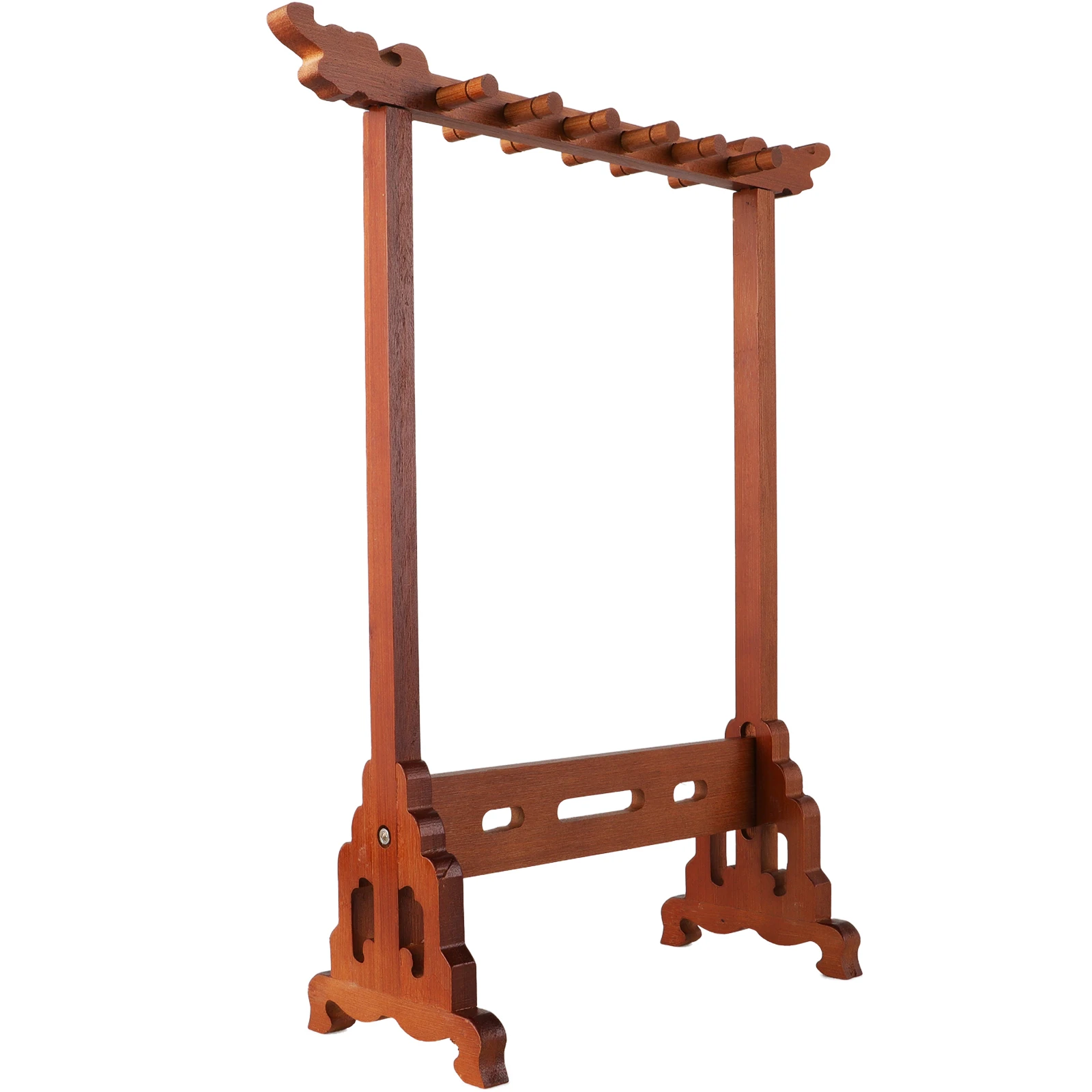 

Nanzhu Brush Pen Holder Wooden Desk Organizer Simple Design Calligraphy Writing Rack Storage Solution Multifunctional