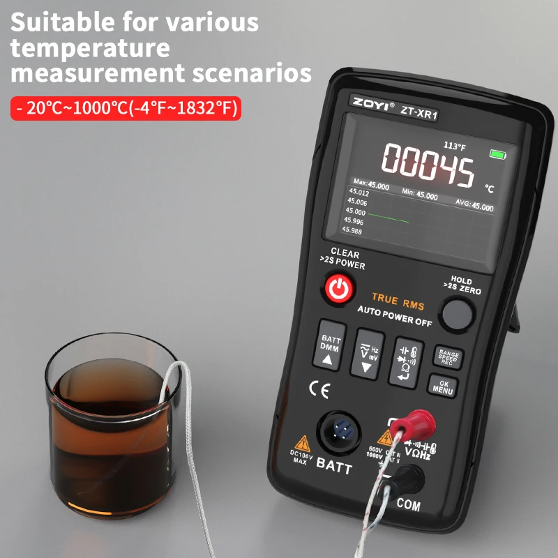 ZOYI ZT-XR1 Digitalmultimeter, Batterie-Innenwiderstandstester, Spannung, Diode, Innenwiderstand, Kapazität, multifunktional – Detail 9