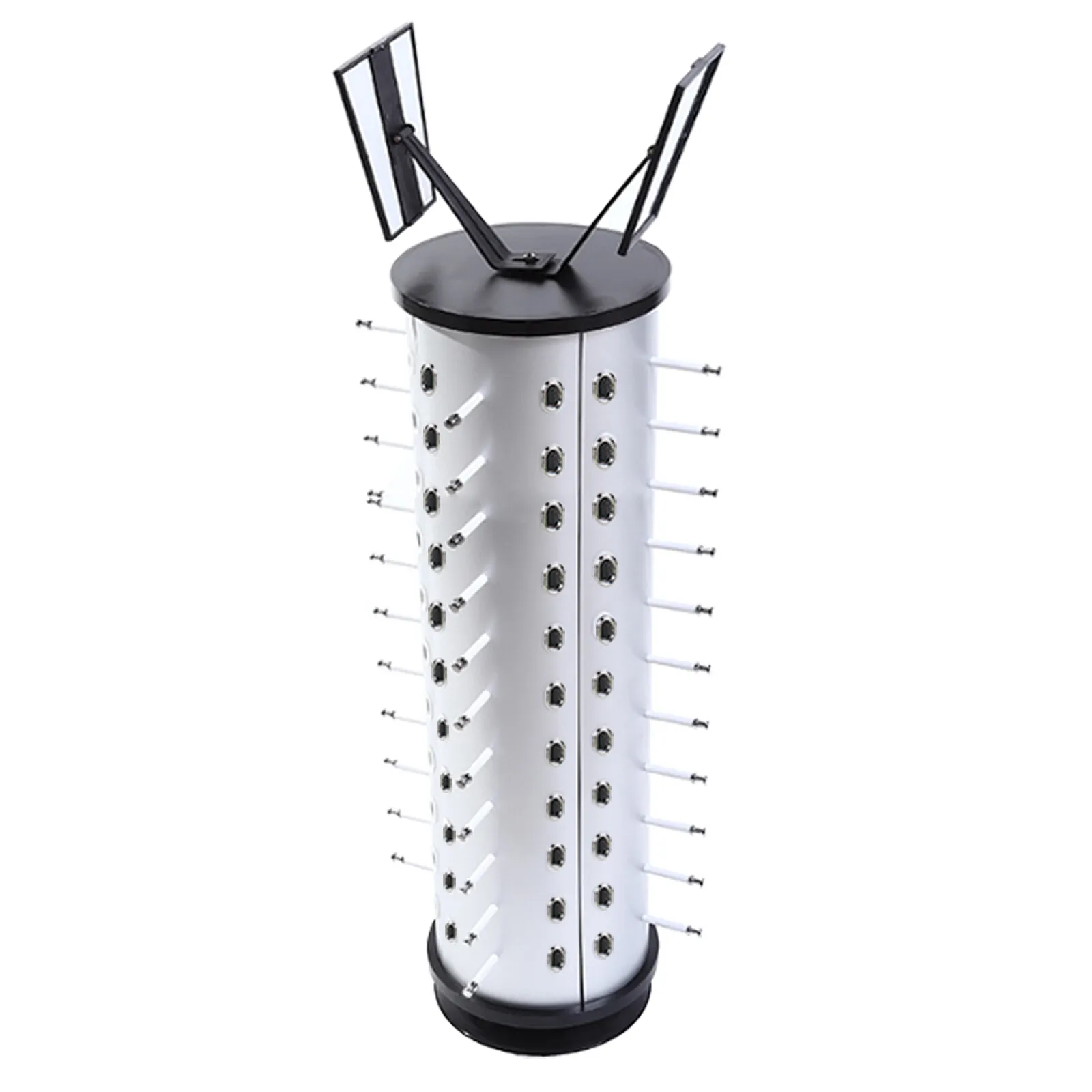 44-Pair Large-Capacity Eyeglass Display Stable Large Round Base (9.1*1.6In), Properly Spaced Holders To Prevent Slipping