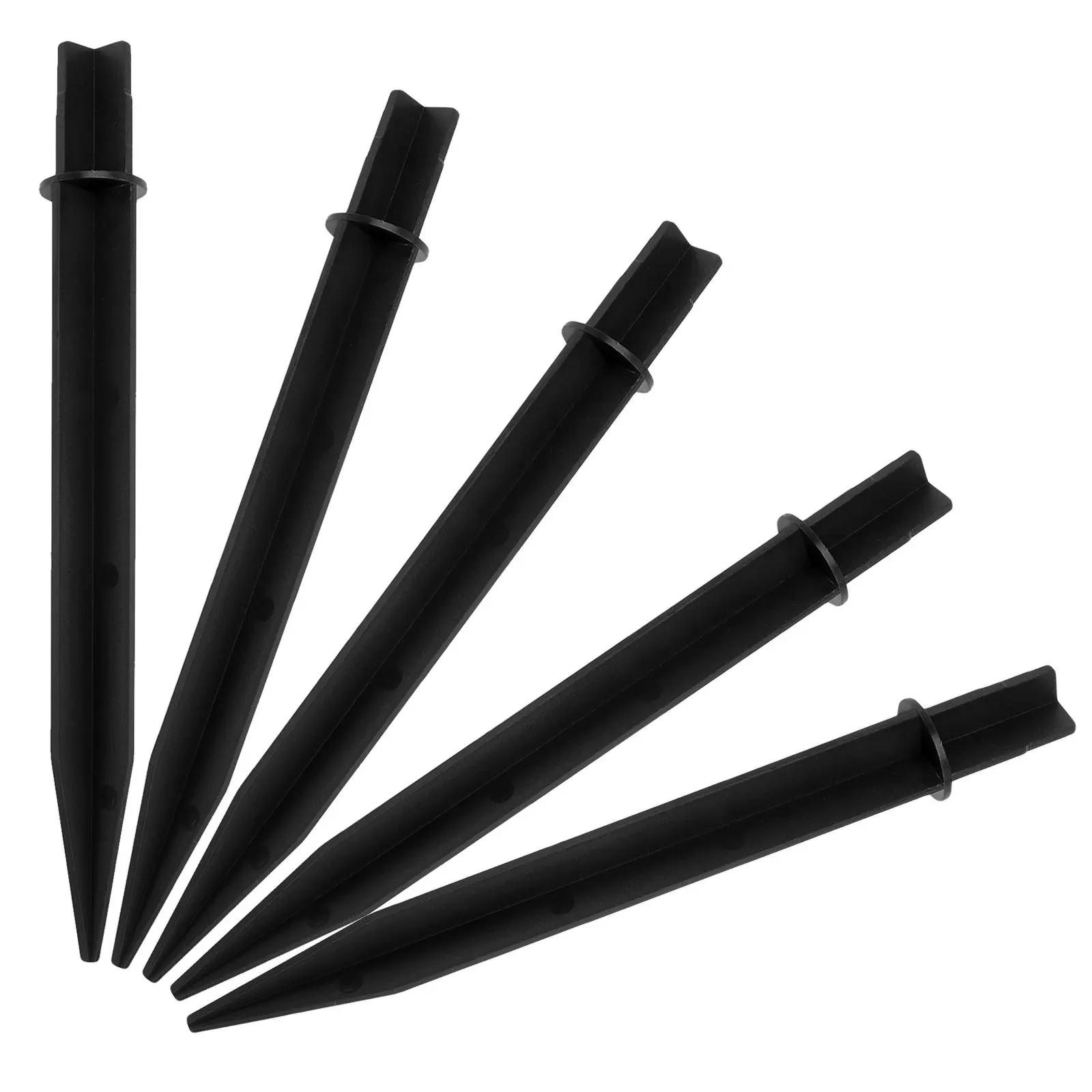 5Pcs Solar Lawn Lamp Ground Plug Plastic Ground Spike Holder for Landscape Light Outdoor Garden Solar Lights Stakes