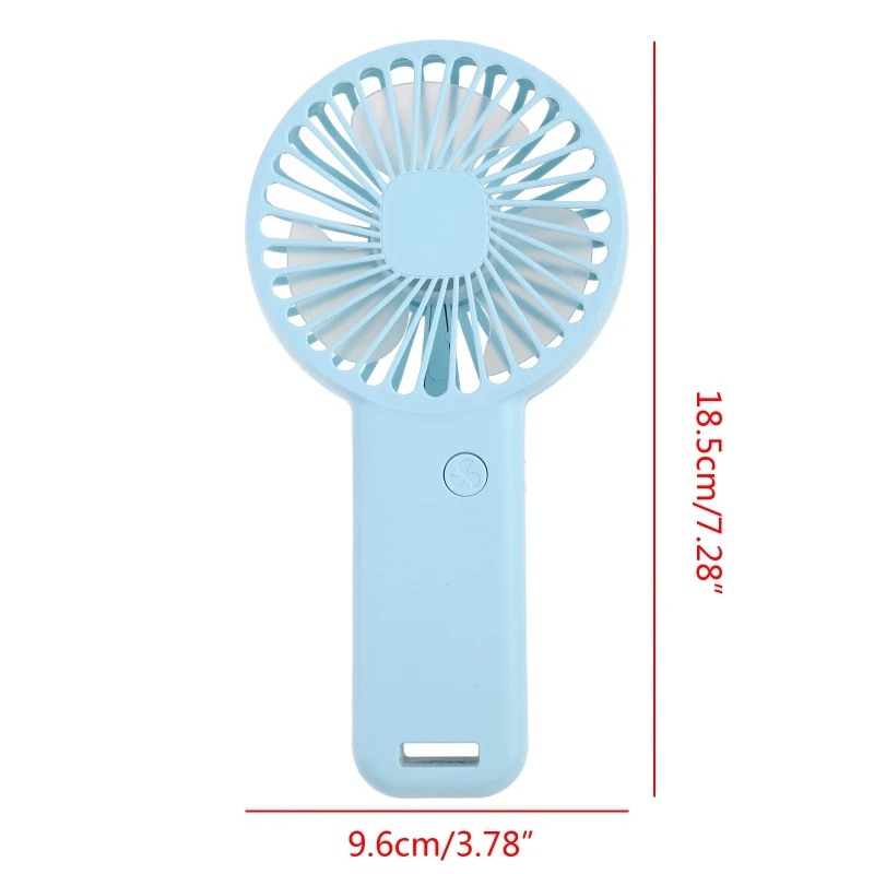 Mini ventilador de escritorio Simple de 3 velocidades, ventilador de refrigeración de mano, ventilador Personal silencioso para dormitorio, Camping al aire libre, viajes, fácil de usar