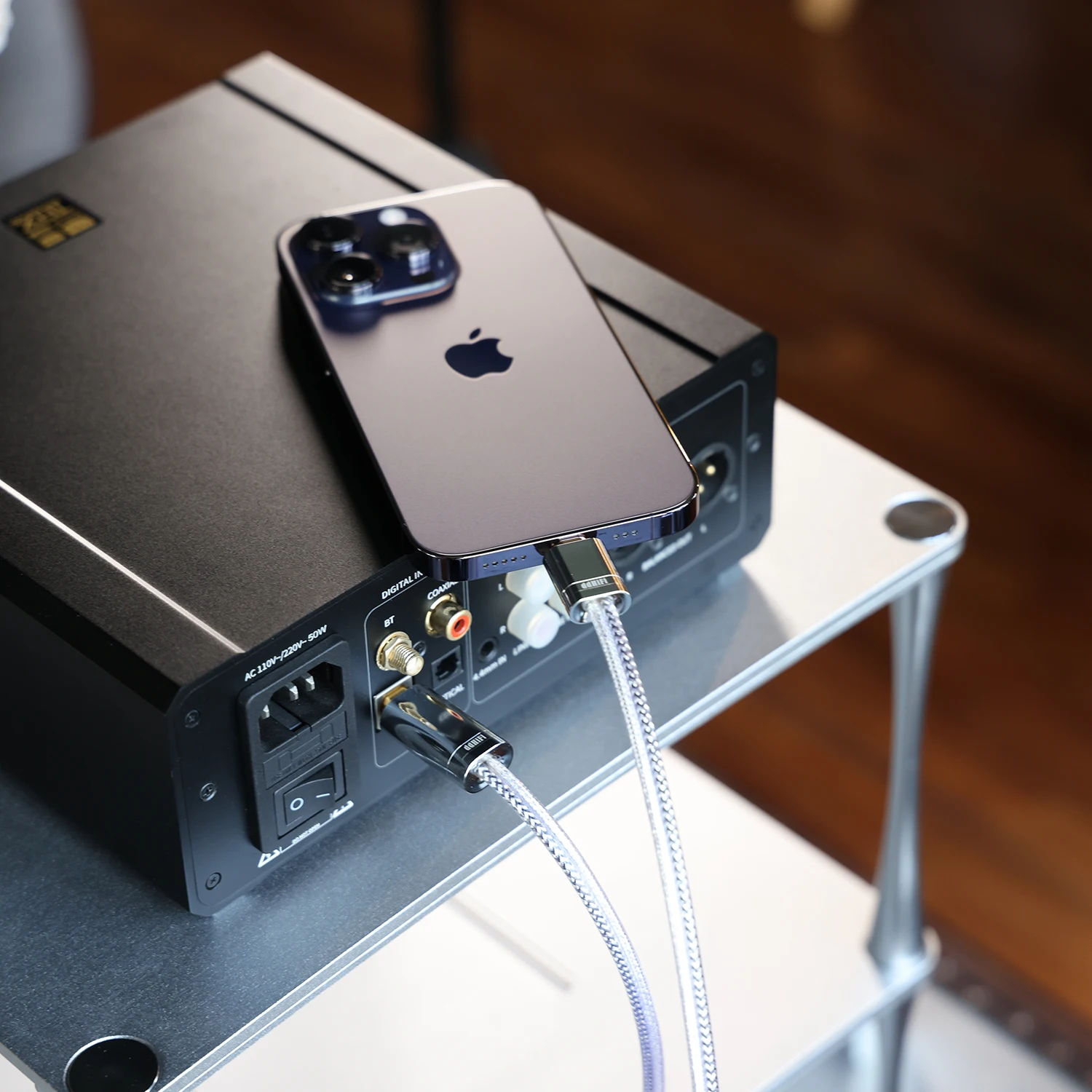 DD ddHiFi TC09BL (ضوء نينغ إلى USB-B) HiFi السمعية كابل مع هيكل محمية مزدوجة/تحسين جودة الصوت ملحوظ