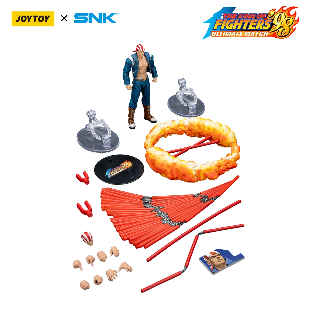 JOYTOY SNK 1/18 Acchion Figuren Kof 98UM Hero Team Kyo Kusanagi Goro Daimon Benimaru Nikaido