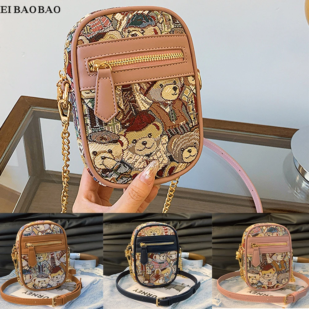 Beibao 2024 Mini One Shoulder Crossbody Bag Cute Style Women's Bag Fashionable Versatile Phone Bag Popular Zero Wallet Small Bag