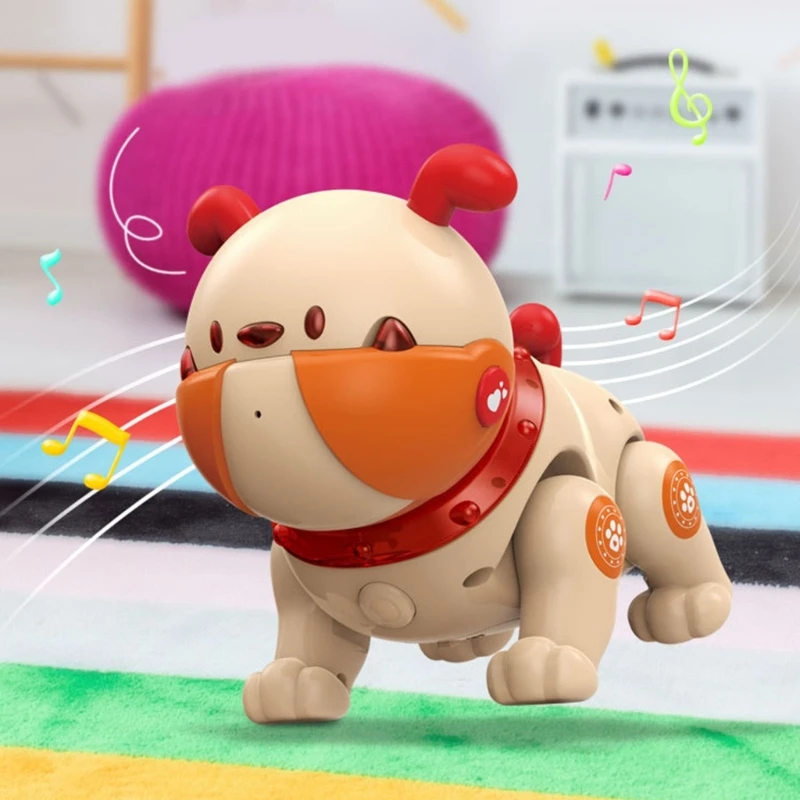 Juguete musical para cachorros baile eléctrico para niños, Robot con grabación sonido, juguete interactivo, regalos para 1