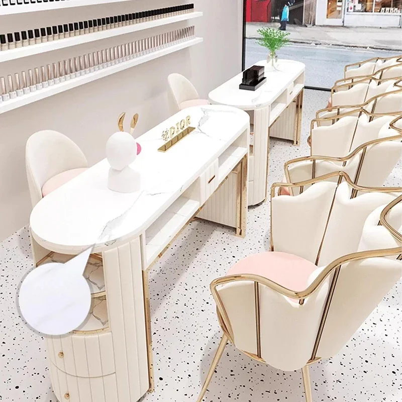 

Modern Style Design Simple Nail Tables Minimalist Nail Table Manicure Space Saving Nageltisch Mit Absaugung Salon Furniture