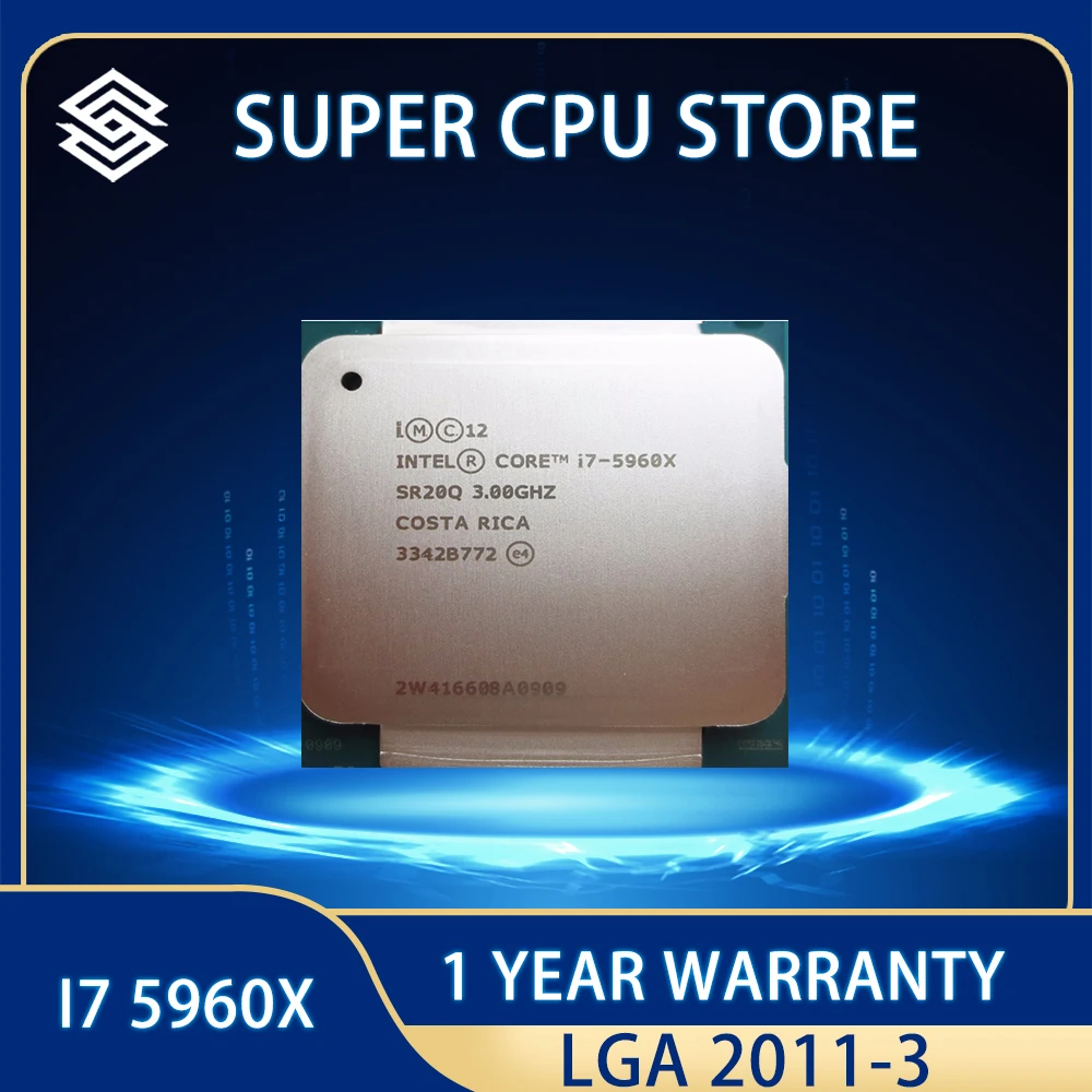 

I7 5960 xпроцесintel Xeon I7-5960X 8-дюймовый дисплей 3,00 ГГц 20 МБ 22 нм LGA2011-3 I7 5960X1 год Бесплатная