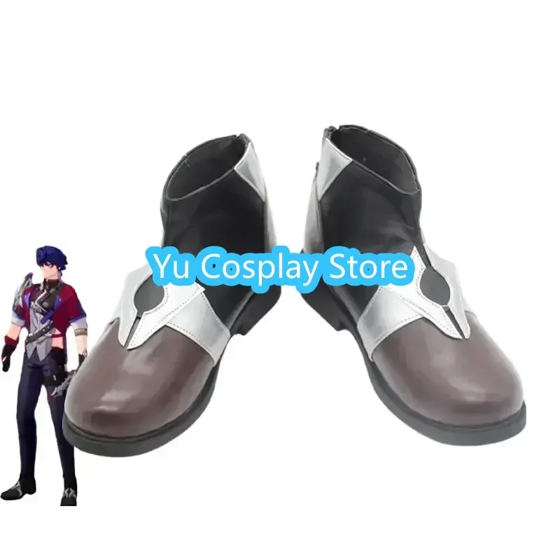 Game Honkai Star Rail Sampo Koski Cosplay Shoes PU Leather Shoes Halloween Party Boots Cosplay Prop Custom Made