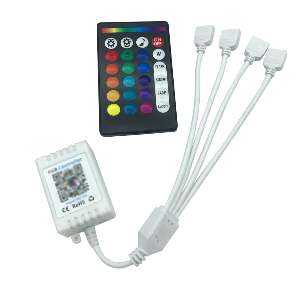 

Автомобильные фонари с контроллером приложения, радиочастотный беспроводной пульт дистанционного управления, функция музыкального ритма, RGB, красочный 5050 2835, светодиодный светильник