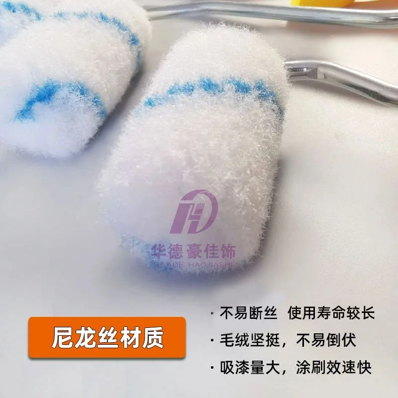 Nylon Verf Rolborstel 2/3/4/6 Inch Duimroller Kern Nylon Wol Nylon Wol