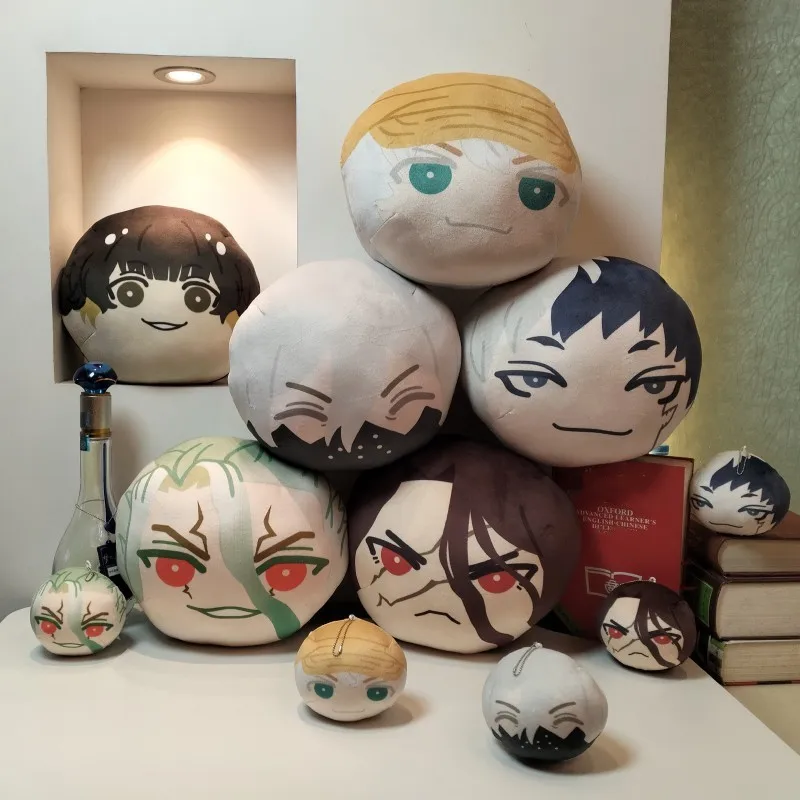 Dr.STONE Plushies Dumpling Pillow  Ishigami Senkuu  Asagiri Gen Saionji Ukyo Shishio Tsukasa  Hyoga Steamed Bun Pendant 10cm