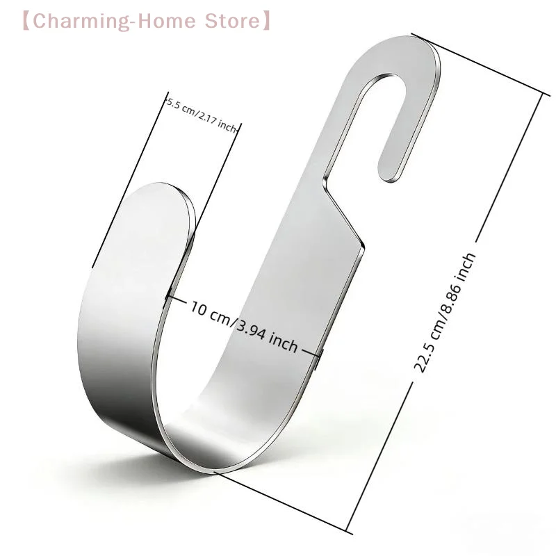 【M】Rustproof Wall Mount Hose Hook, Heavy Duty 201 Stainless Steel for Garden & Car Water Hose, Space Saving Balcony Rack