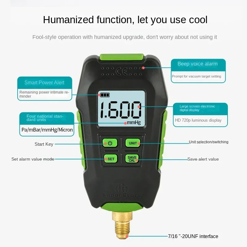 

ST-VG90 High-precision Digital Electronic Pressure Vacuum Gauge Is Easy To Use and Operate