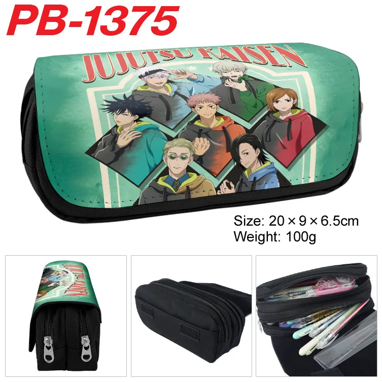 Anime Pen Bag Jujutsu Kaisen Itadori Yuji Fushiguro Megumi Student Cartoon Pencil Case Boys Girls Kids School Stationery Case