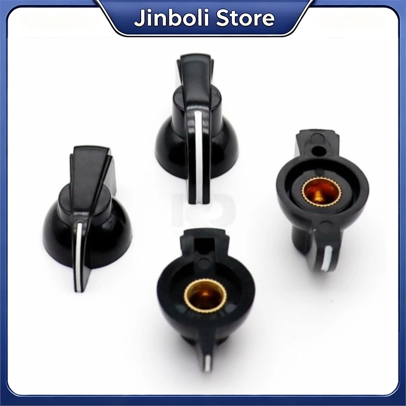 2PCS PN-1 PN-1B Chicken Beak Bakelite Knob 6.35mm Copper Core Hole Potentiometer Band Switch Knob Cap