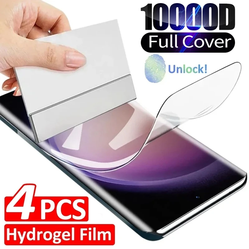 

4PCS Hydrogel Film Galaxy S22 Plus Screen Protector For Samsung S24 Ultra S23 S20 S21 FE