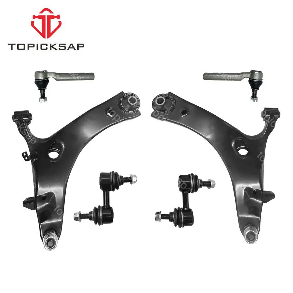 TOPICKSAP Front Lower Control Arms Ball Joint Tie Rods Sway Bar Links Kit for Subaru Forester Impreza WRX 2009 2010 - 2013 2014