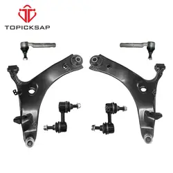 TOPICKSAP Front Lower Control Arms Ball Joint Tie Rods Sway Bar Links Kit for Subaru Forester Impreza WRX 2009 2010 - 2013 2014