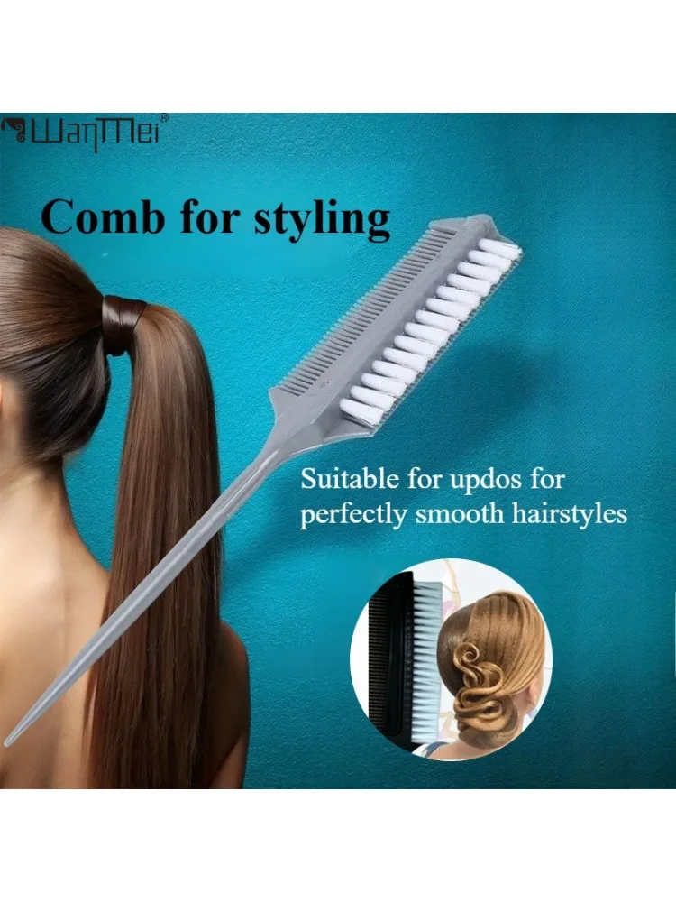 Peigne de coiffure pour concours de danse latine, coiffure professionnelle, peigne de teinture Double face, outil de coiffure pour Salon de coloration des cheveux