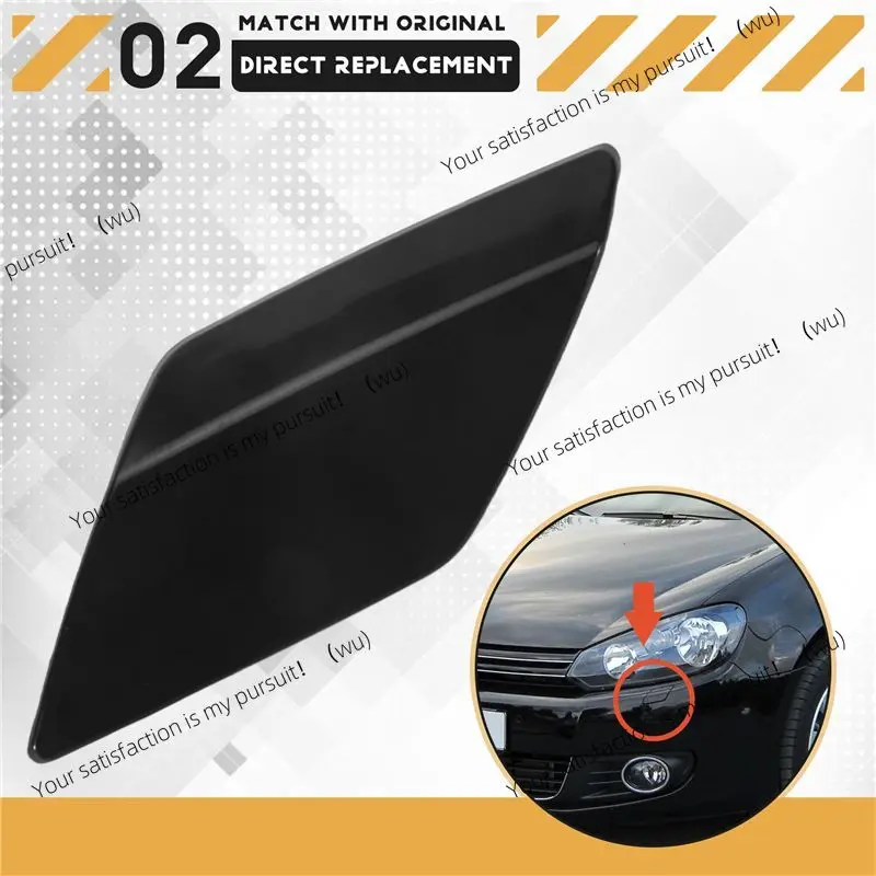 Reliable-4Pcs Left + Right Front Bumper Headlight Washer Nozzle Jet Cover Caps Kits For Golf VI 6 MK6 5K0955109C 5K0955110C No P