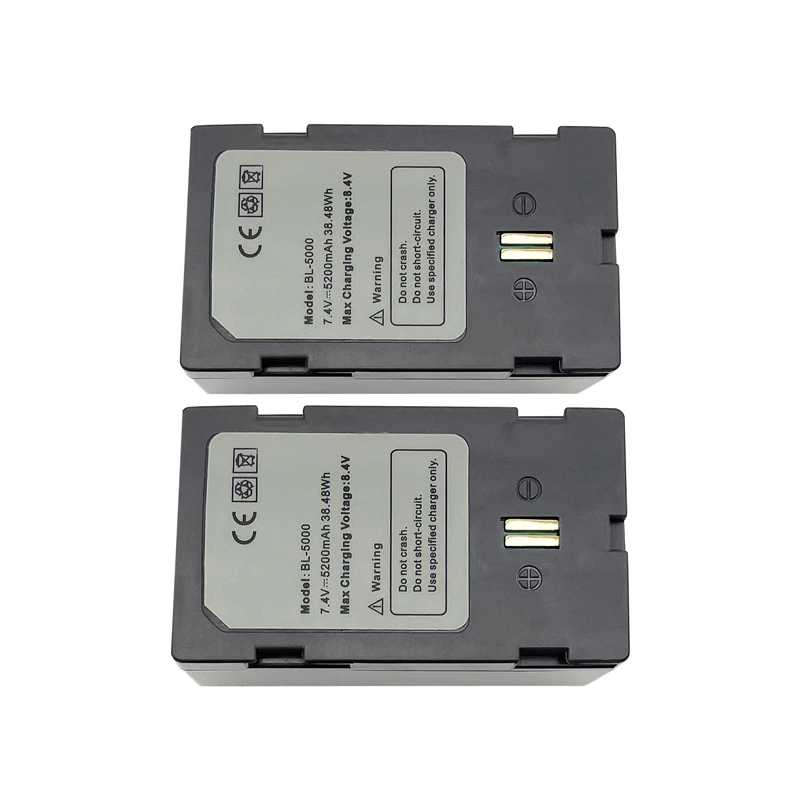 

2PCS BL-5000 Battery For Hi-target V30 V60 V90 H32 A8 F66 GPS RTK GNSS Surveying Instrument Battery 7.4V 5200mah