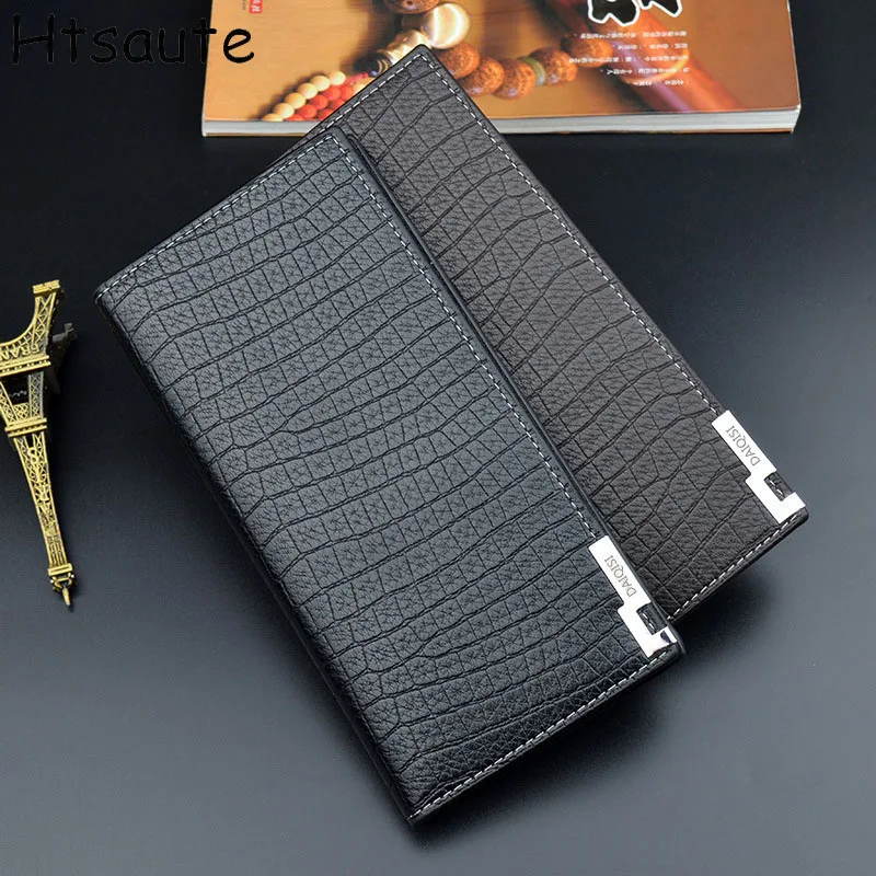 Men Wallets PU Leather Zipper Purse Man Slim Card Horders Quality Male Long Section Multi-card Wallet Coin Pocket Purse