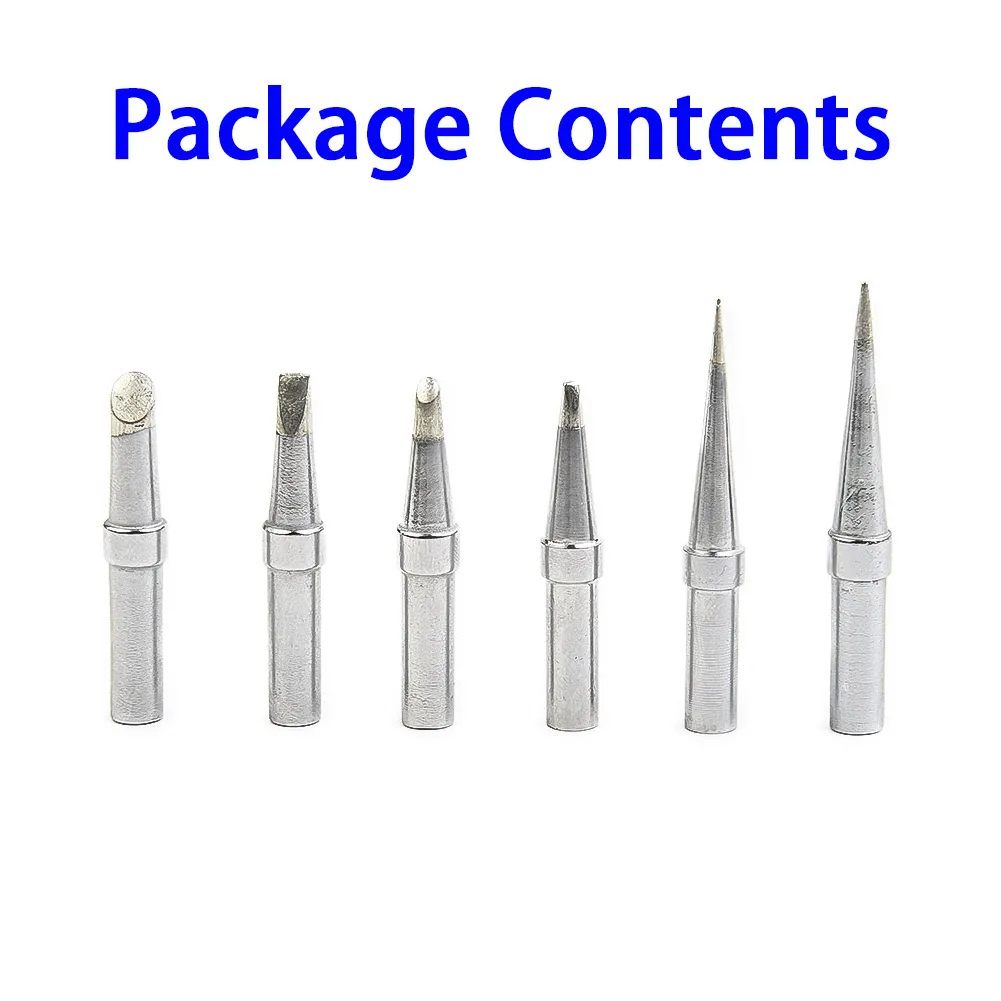 6Pcs/Set Replacement ET Soldering Iron Tips For Weller WE1010NA WESD51 WES50/51 Various Tip Styles For Different Soldering Jobs image 5