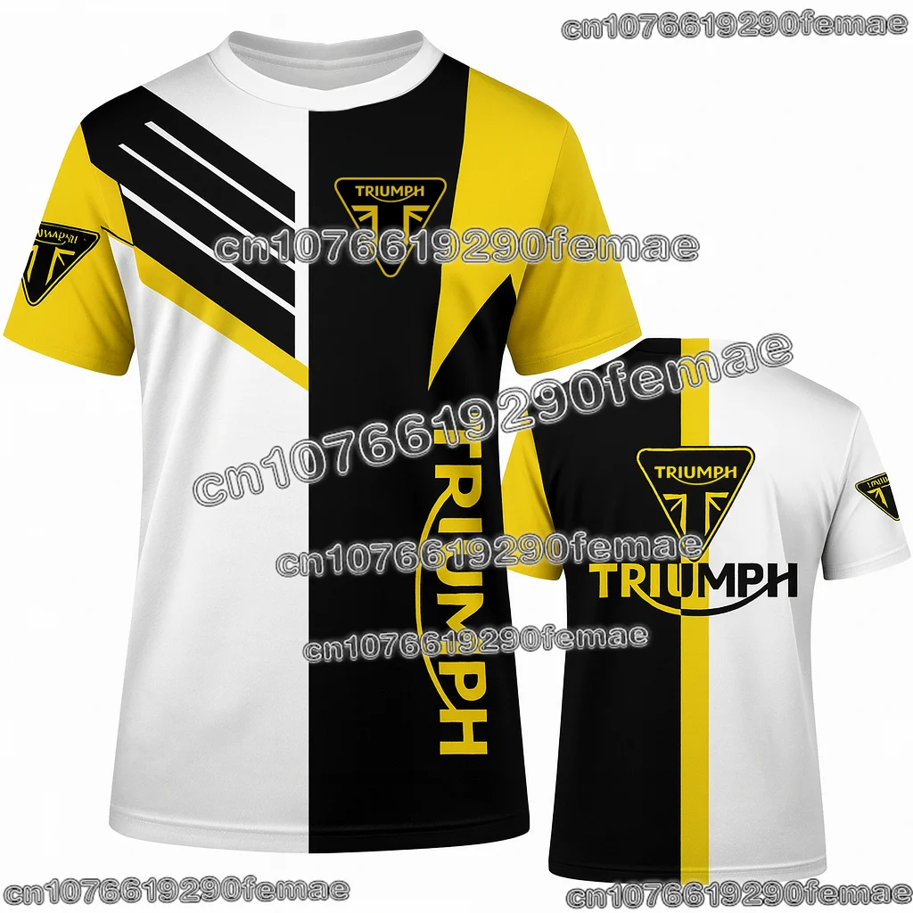 

2026 Triumph Racing Motorcycle Fan T-shirt Hot Selling Commemorative Jersey Quick Dry Breathable Casual Moto Rider Top