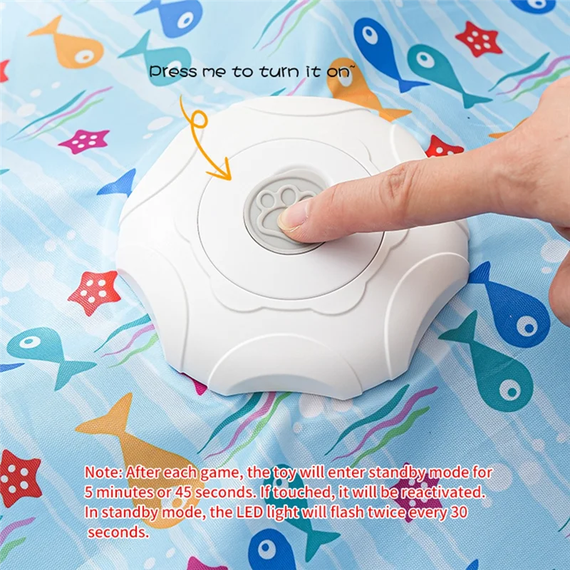 【B07R】القطط الماوس المنشط بالحركة، وأصوات صارحة وريش لعبة تفاعلية #4