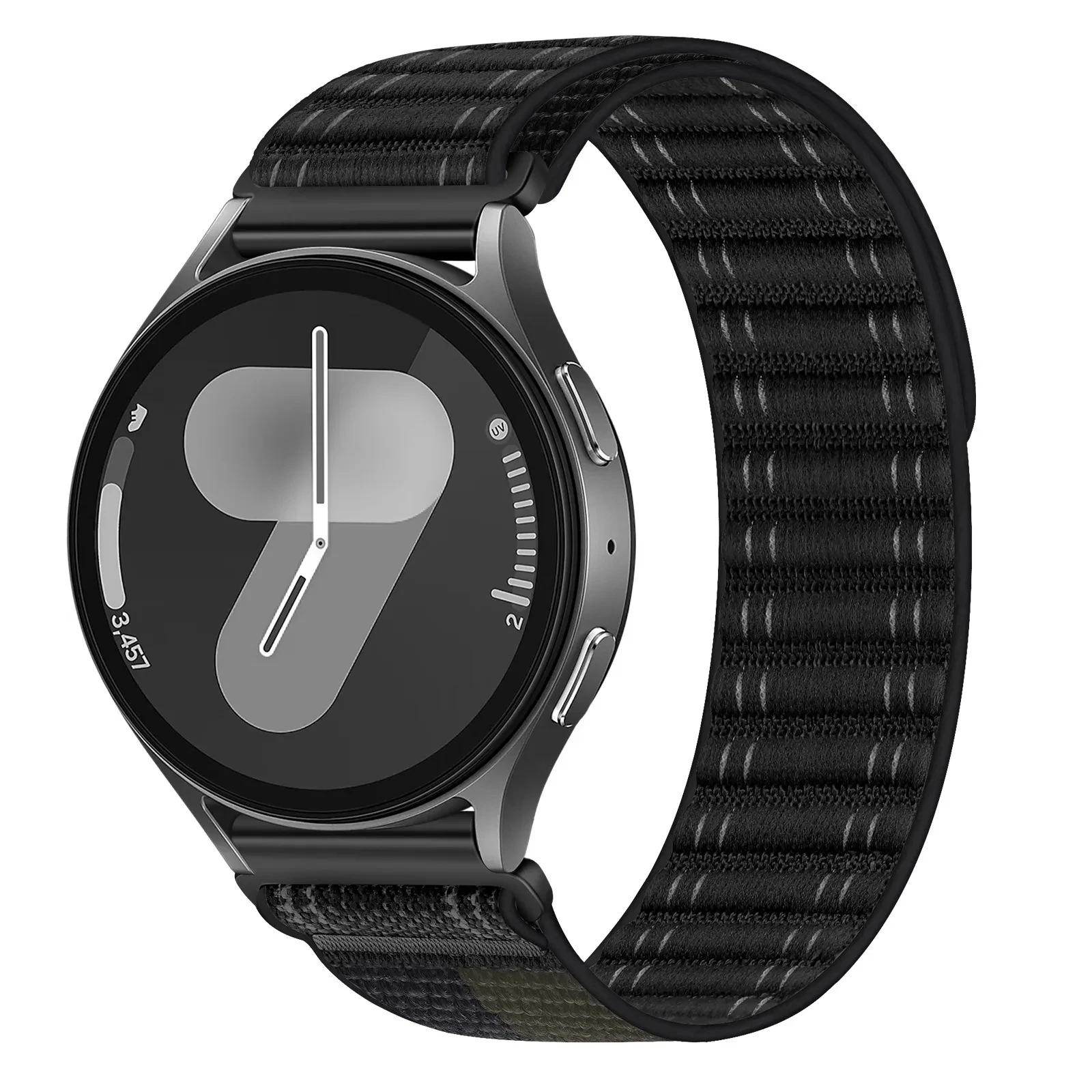 20mm 22mm Nylon Solo Loop Strap for Samsung Galaxy Watch 7 6 5 4 40mm 44mm Sport Band for Huawei Watch GT5 3/4Pro 46mm Bracelet