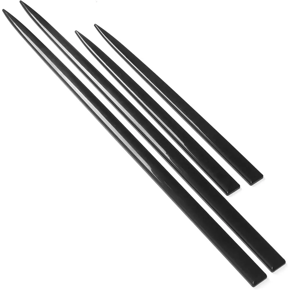 Universal 4-Piece Bright Black Body Side Trim for Car Door Protection and Auto StylingHEALAND