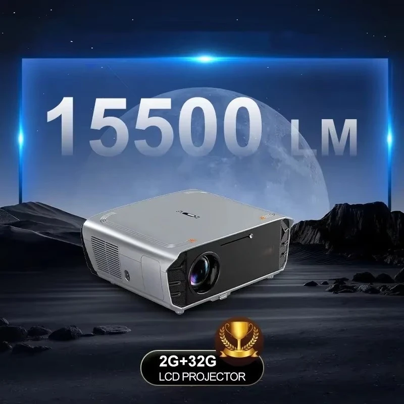 

4K Ultra HD Daytime Projector 15500Lumens Smart Movie Projector NFC Screencast HDR WiFi6 RJ45 LAN Gaming Outdoor Home Projector