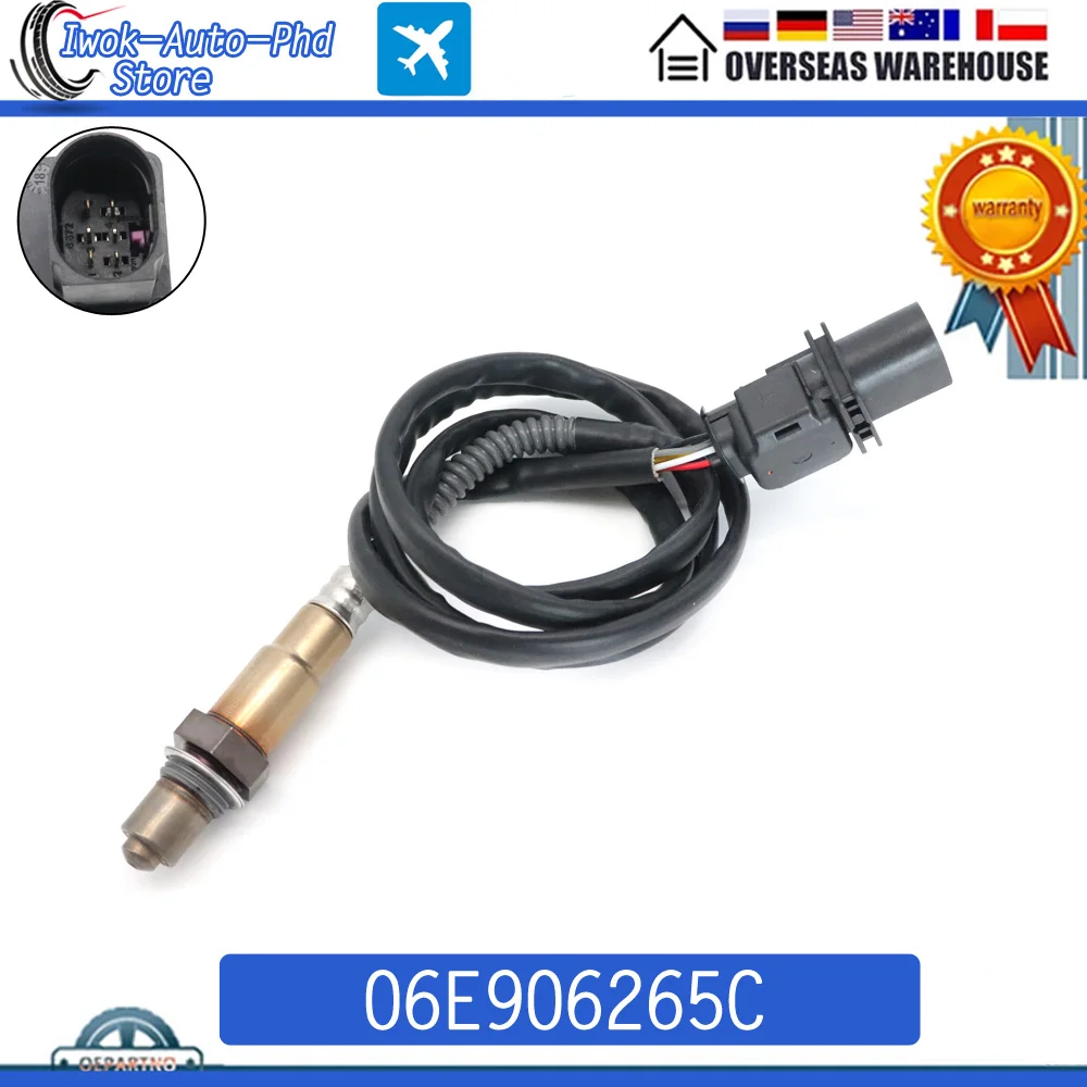 06E906265C Upstream Air Fuel Ratio Lambda O2 Oxygen Sensor for AUDI A4 Volkswagen Beetle Passat Porsche 911 Boxster Cayenne