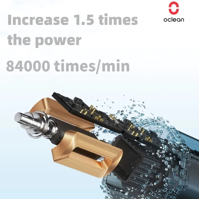 

Электрическая зубная щетка Oclean X Pro 20 AI для взрослых с технологией Micro-Sweep Vibration, водонепроницаемая (IPX7), для ухода за полостью рта с функцией визуализации