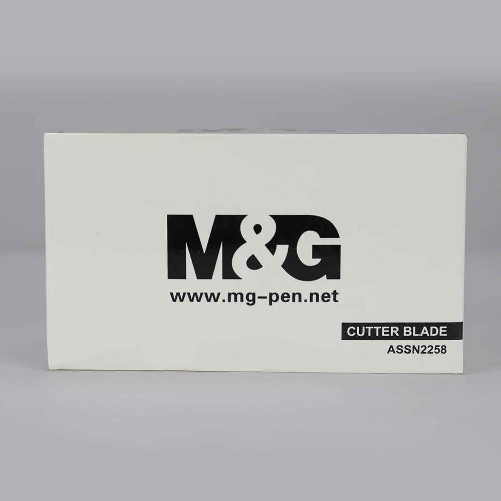 Лезвия для резки M&G 18 мм 100*18*0,5 мм с 8 точками, 10 лезвий в коробке