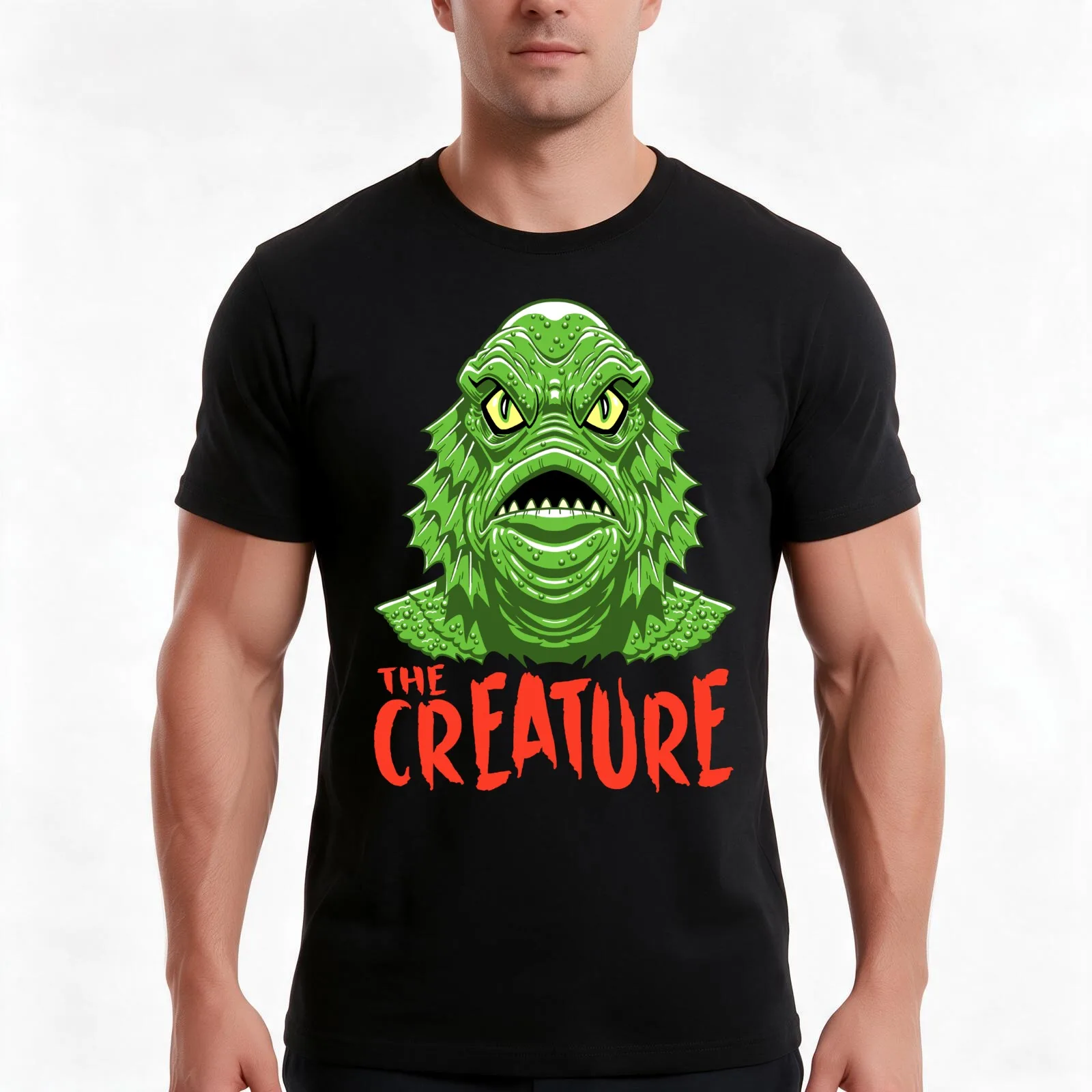THE CREATURE MANI-YACK T-Shirt, Summer Casual Cotton Tee, Oversized Streetwear Tops, Vintage Graphic Print, Unisex Men Women