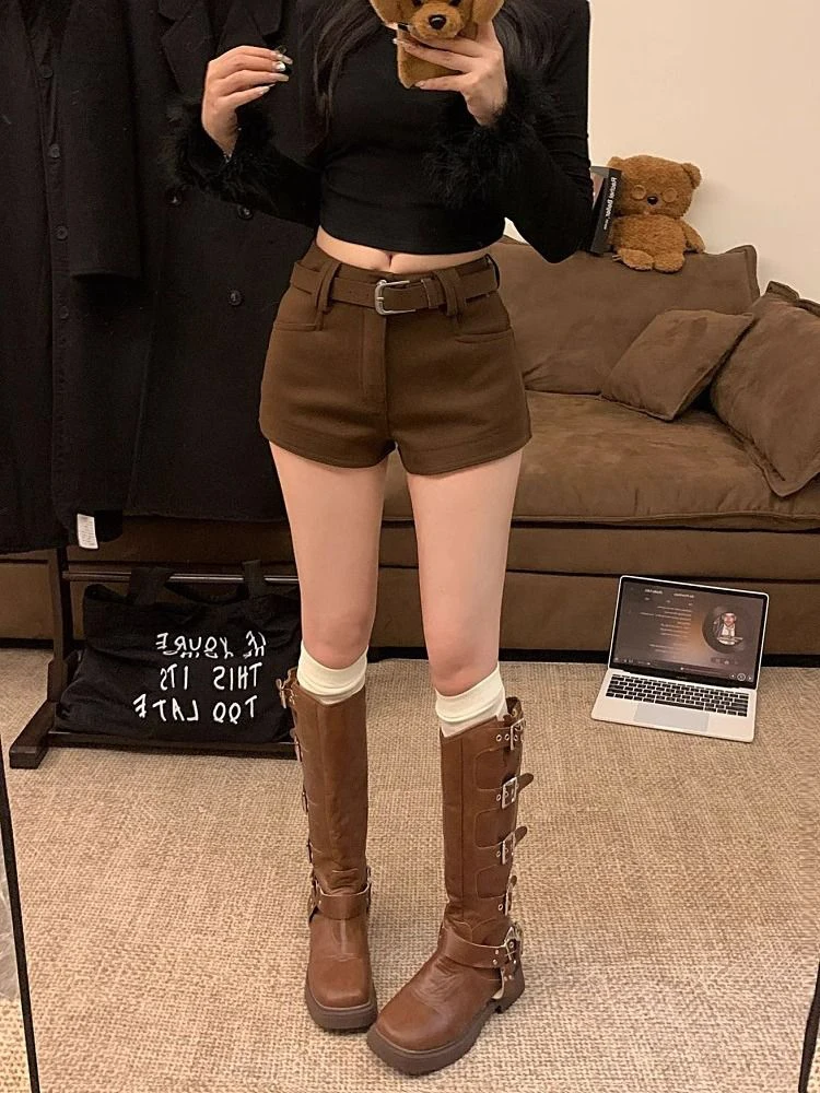 Amerykańskie spodnie damskie Sle Thiened, z niskim stanem, proste nogawki, szerokie nogawki, spodnie codzienne dla kobiet, nowość na jesień.