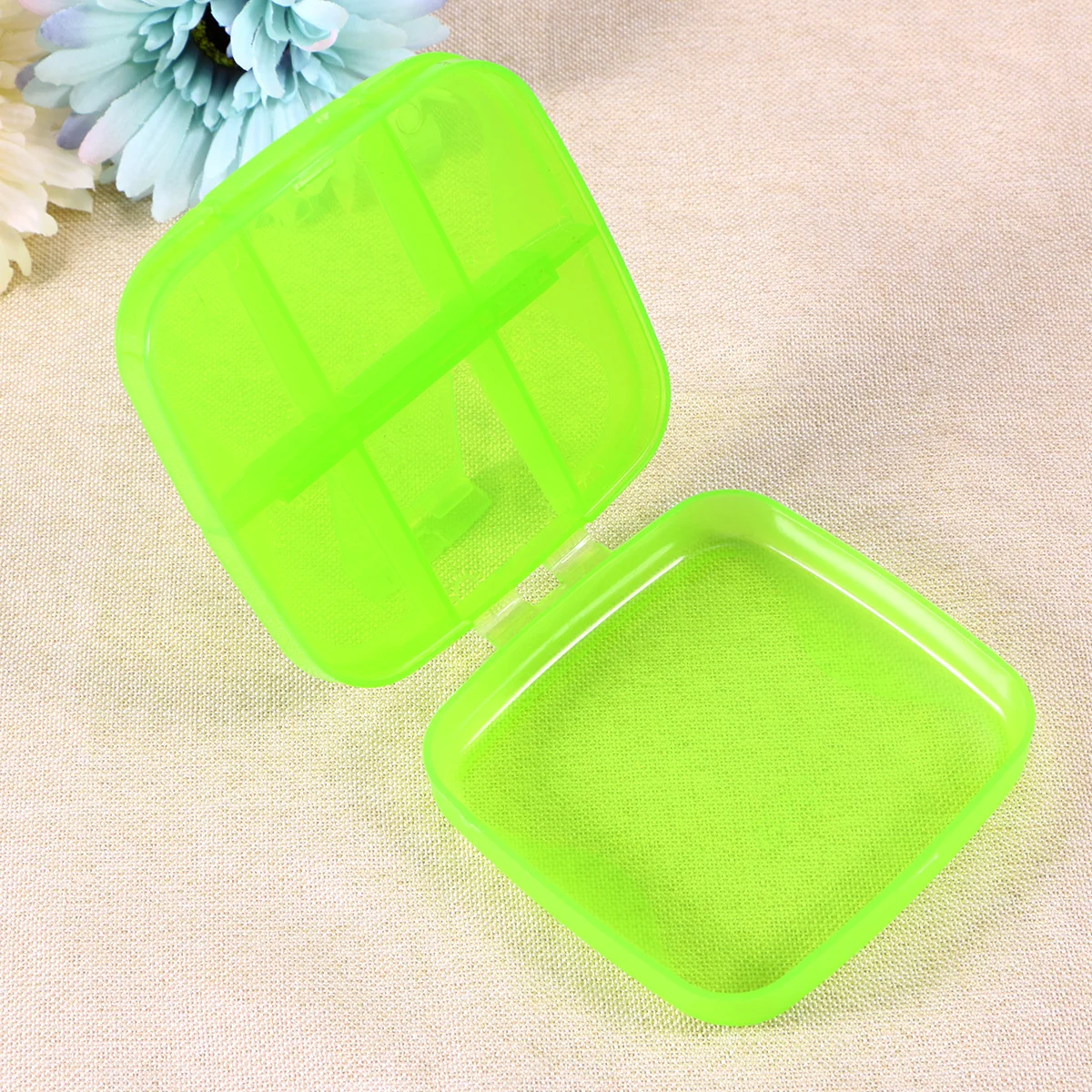 

Portable 6 Slot Pill Organizer Medicine Box Vitamin Holder Weekly Dispenser for Travel Home Office Daily Organizer