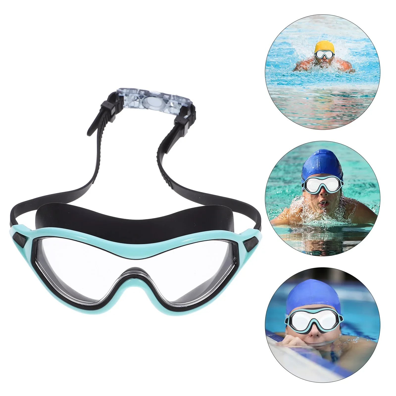 

Big Frame Professional Swimming Waterproof Soft Silicone Glasses Swim Eyewear Anti-Fog UV Men Women Goggles For Men Women