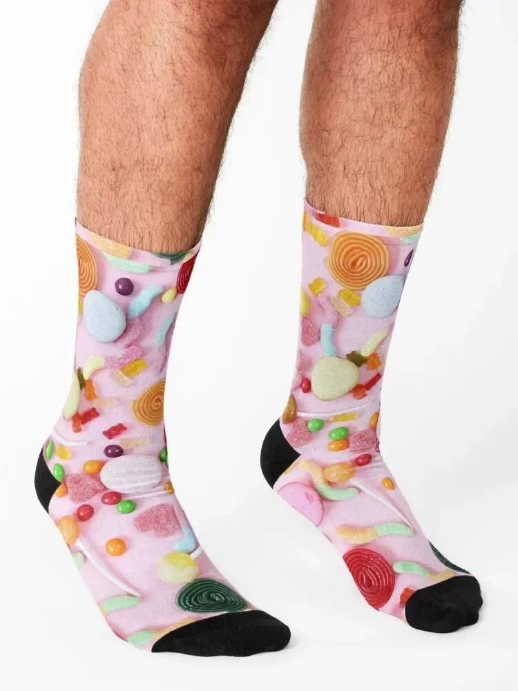 جوارب كاندي الوردية أحمر الخدود المضادة للانزلاق لكرة القدم المخصصة لكرة القدم المضادة للانزلاق جوارب رجالية لطيفة للنساء #3