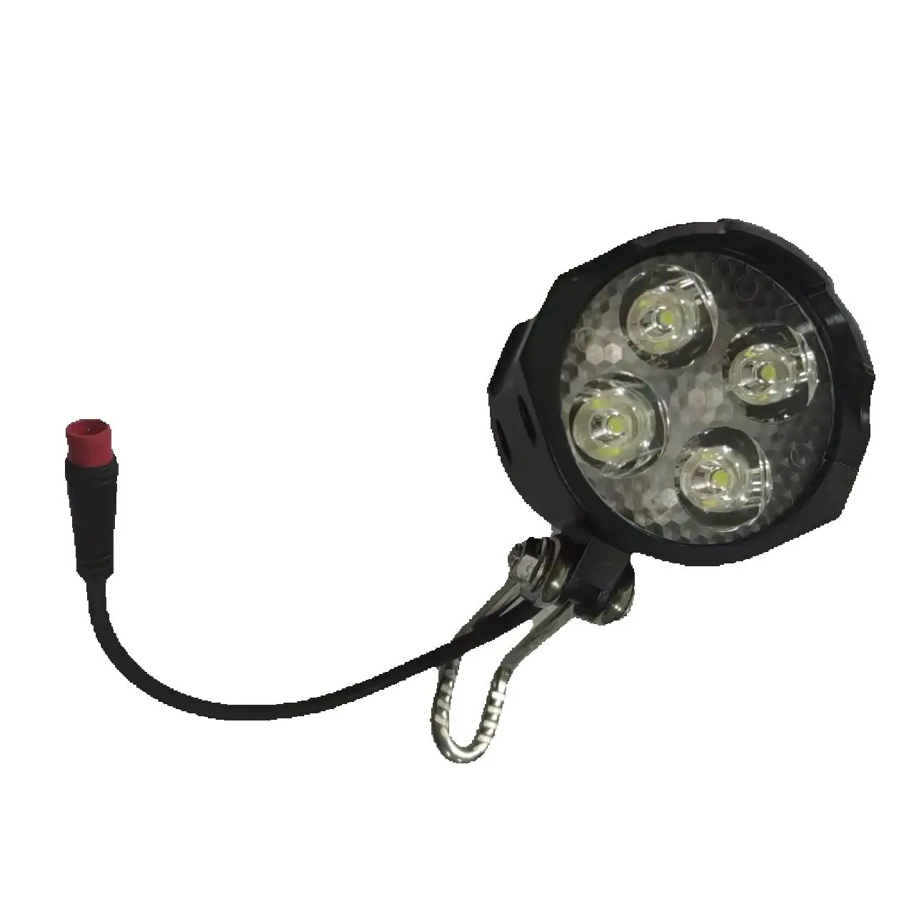 

Waterproof LED Electric Bicycle Headlight 36v 48v Front Safety Warning Light with 2pin Male Connector for Ebike Riding