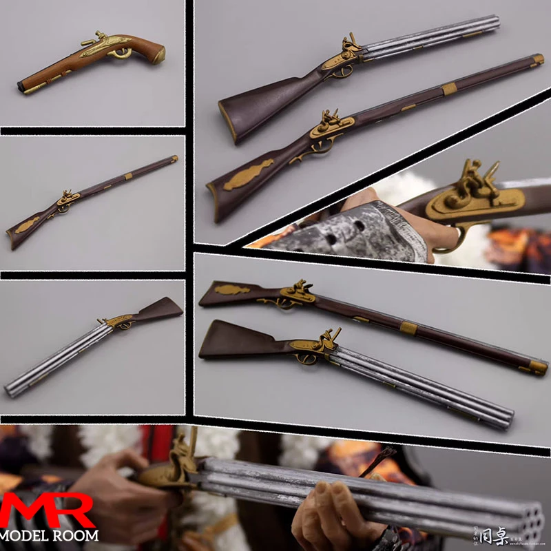 1/6 Skala PVC Flintlock Mittelalter Pistole Modell Szene Zubehör Modell Fit 12'' Soldat Action Figur Körper Puppen