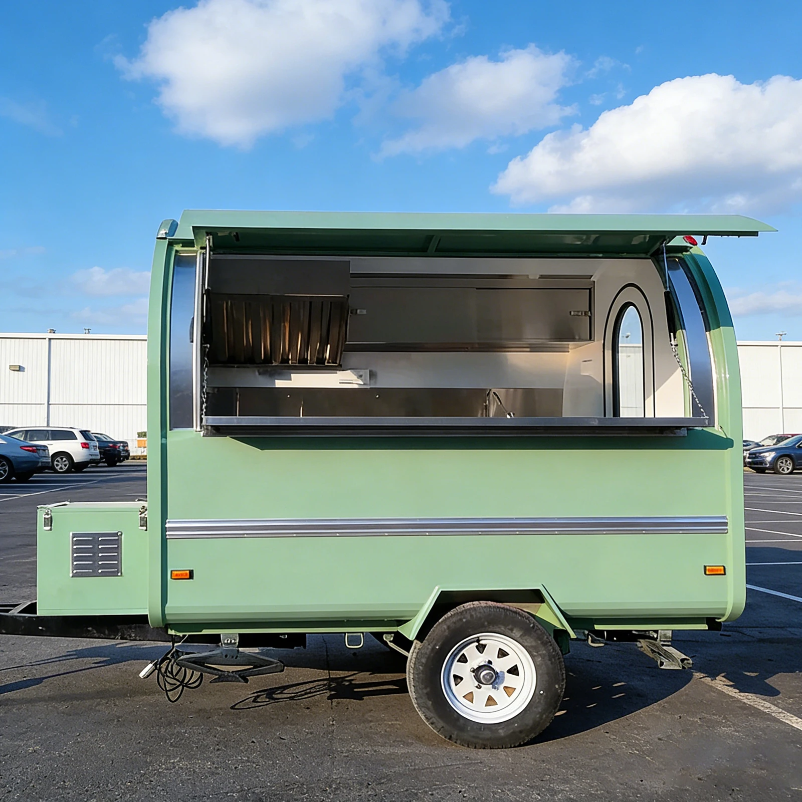

Bakery Food Truck Food Trailer Mobile Kitchen Trailer Oven Dough Prep Area for Bread Pastry Customized Commercial Food Truck