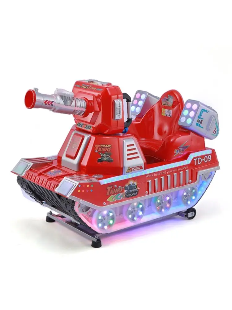 Rocking Car Coin-operated Commercial Rocking Car Children's Commercial 2023 Electric Household Tank Blowing Bubbles