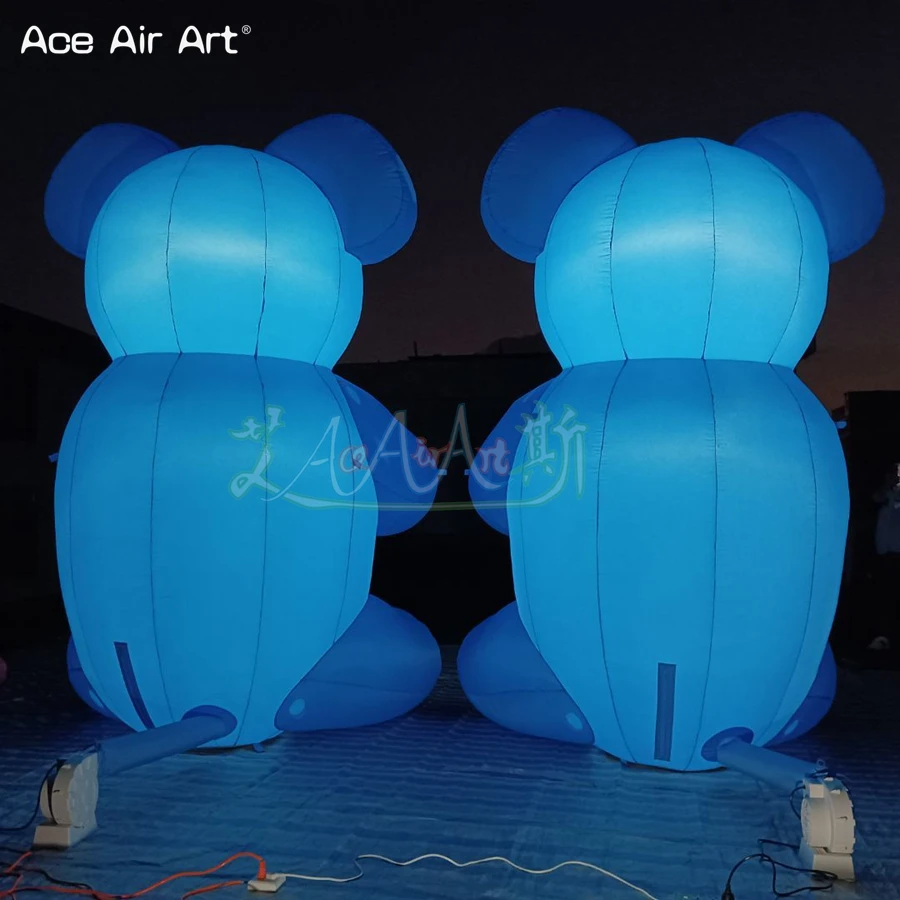 Inflatable Little Bear with Light for Outdoor Party and Event Decoration, One Piece, 3M, 4m Height, Best Popular