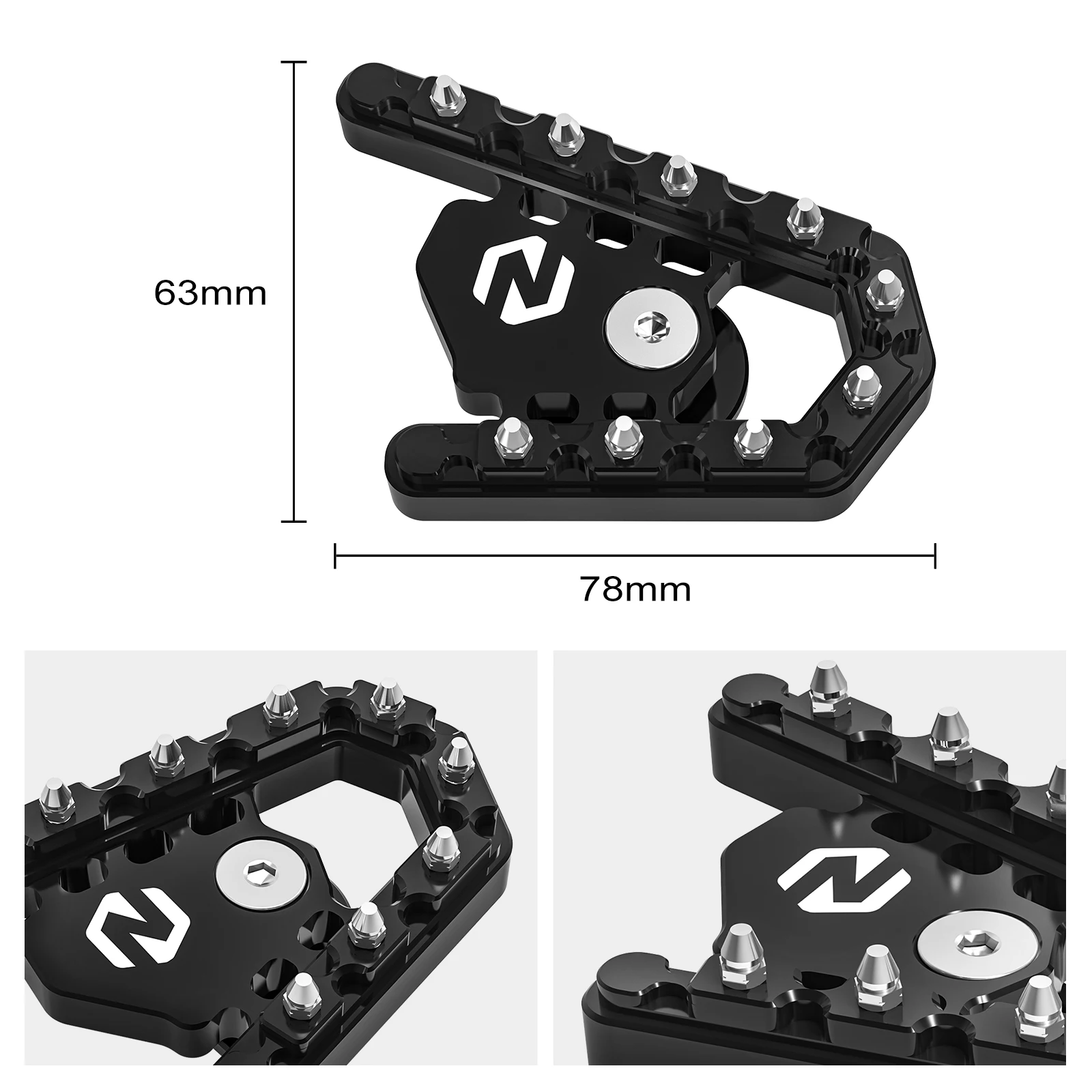 NICECNC Seitenständer-Verlängerungsbremse, Pedalverlängerung für BMW R1250GS R 1250GS R 1250 GS 2019-2023 R1200GS 2016-2018 – Detail 9